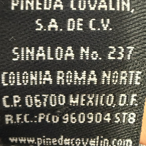 Pineda Covalin Mexico 100% Silk Poncho Huipil Huichol Spirit Pattern Black OS